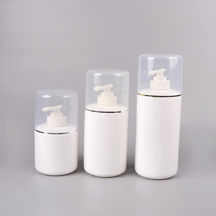 Envases cosméticos / Botellas redondas de PE / Botellas de loción（250ml/300ml/400ml/500ml）
